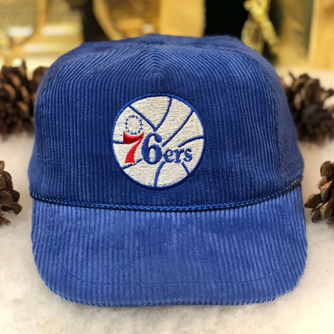 Vintage NBA Philadelphia 76ers Universal Corduroy Snapback Hat