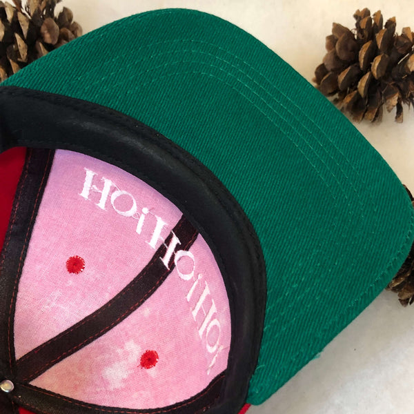 Vintage Ho! Ho! Ho! Santa Christmas Wool Snapback Hat