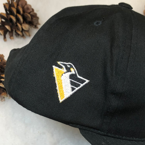 Vintage NHL Pittsburgh Penguins Annco License Plate Twill Snapback Hat