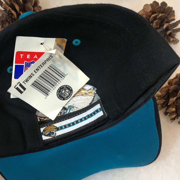 Vintage Deadstock NWT NFL Jacksonville Jaguars Twins Enterprise Wool Strapback Hat