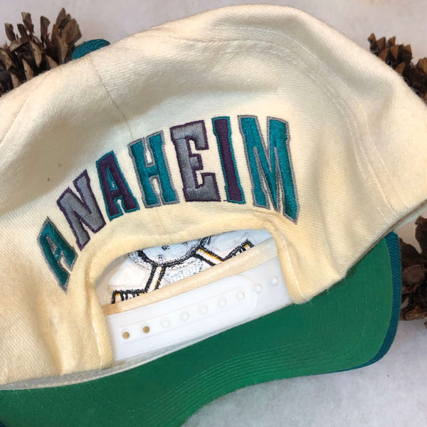 Vintage NHL Anaheim Mighty Ducks The G Cap Wool Snapback Hat