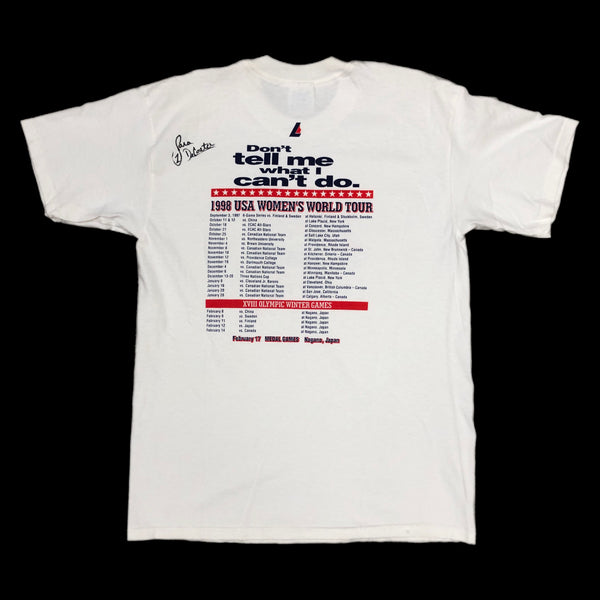 Vintage 1998 USA Olympic Women's Hockey Team T-Shirt (M)