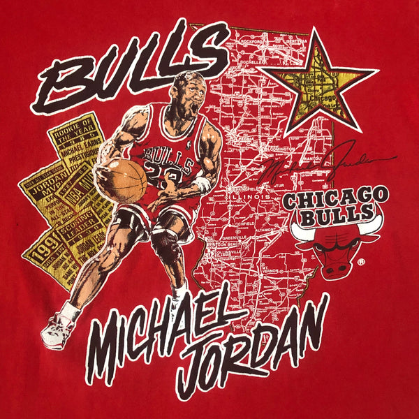 Vintage NBA Chicago Bulls Michael Jordan Nutmeg Mills T-Shirt (M)