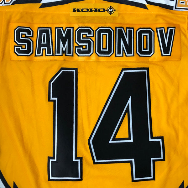 Vintage NHL Boston Bruins Sergei Samsonov Pooh Bear Koho Jersey (L)
