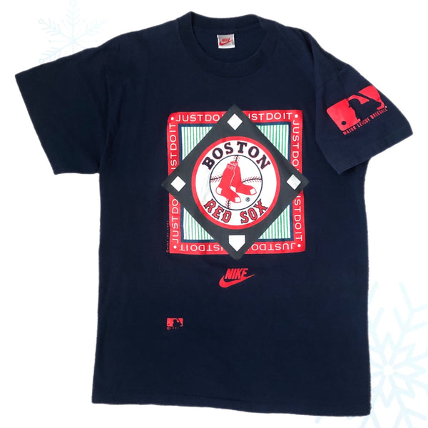 Vintage 1991 MLB Boston Red Sox Nike Just Do It T-Shirt (L)