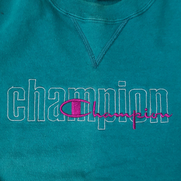 Vintage Champion Embroidered Crewneck Sweatshirt (L)