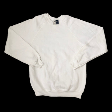 Vintage White Blank SturdySweats Crewneck Sweatshirt (M)
