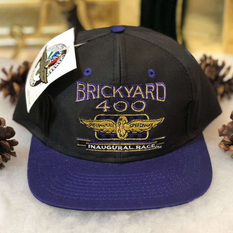 Vintage Deadstock NWT NASCAR 1994 Brickyard 400 Inaugural Race Logo 7 Twill Snapback Hat