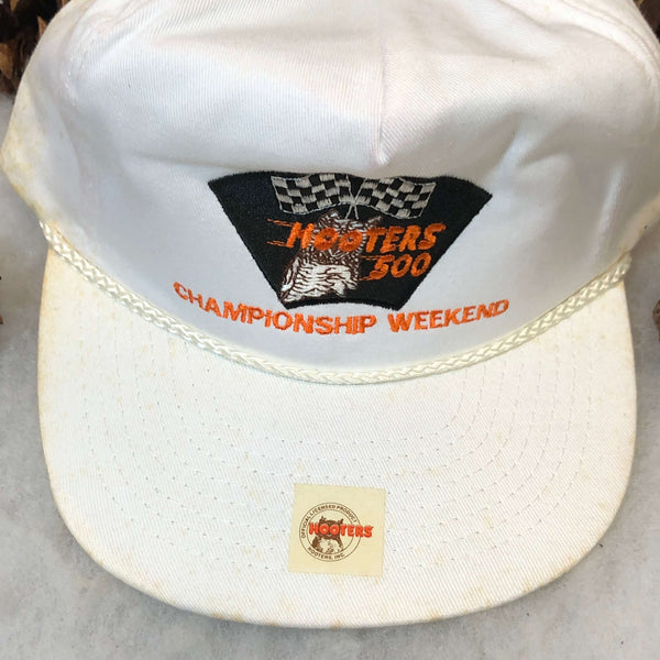 Vintage Deadstock NWOT NASCAR Hooters 500 Championship Weekend Twill Snapback Hat