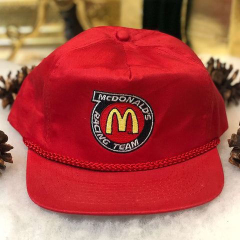 Vintage Deadstock NWOT NASCAR McDonald's Racing Team Twill Snapback Hat
