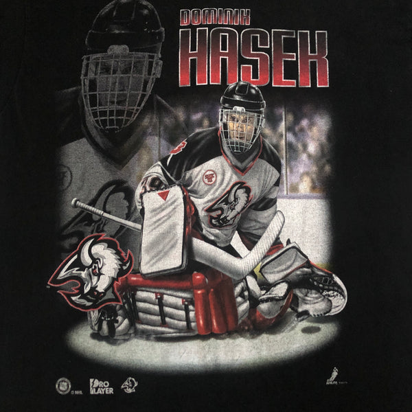 Vintage NHL Buffalo Sabres Dominik Hasek Pro Player T-Shirt (XL)