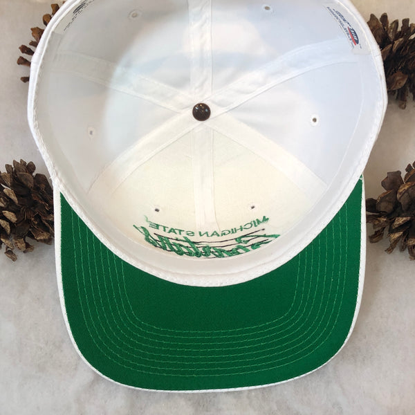 Vintage NCAA Michigan State Spartans Bar Script Twill SofBill Snapback Hat