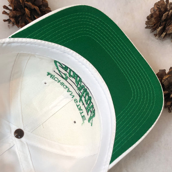 Vintage NCAA Michigan State Spartans Bar Script Twill SofBill Snapback Hat