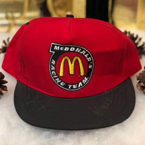 Vintage Deadstock NWOT NASCAR McDonald's Racing Team Autographed Twill Snapback Hat