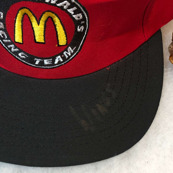 Vintage Deadstock NWOT NASCAR McDonald's Racing Team Autographed Twill Snapback Hat