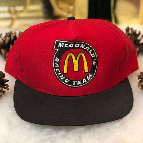 Vintage Deadstock NWOT NASCAR McDonald's Racing Team Twill Snapback Hat