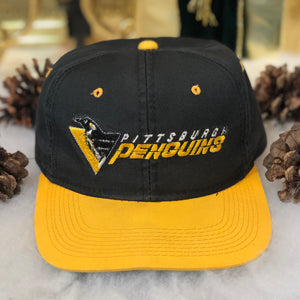 Vintage NHL Pittsburgh Penguins The G Cap Twill Snapback Hat