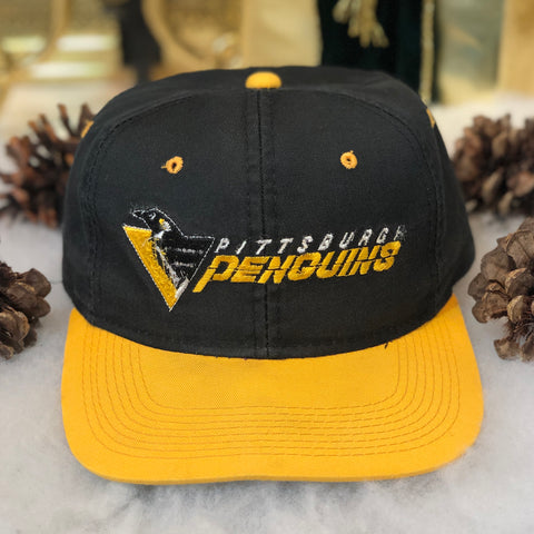 Vintage NHL Pittsburgh Penguins The G Cap Twill Snapback Hat