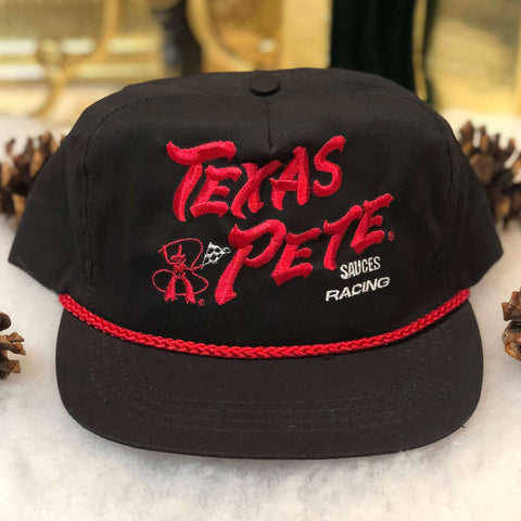 Vintage Deadstock NWOT Texas Pete Hot Sauce Racing Twill Snapback Hat