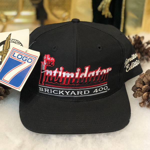 Vintage Deadstock NWT NASCAR Dale Earnhardt The Intimidator Limited Edition Brickyard 400 Logo 7 Twill Snapback Hat