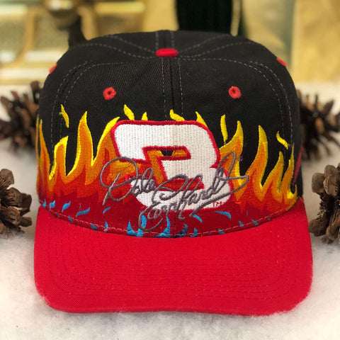 Vintage NASCAR Dale Earnhardt On Fire Chase Authentics Wool Snapback Hat