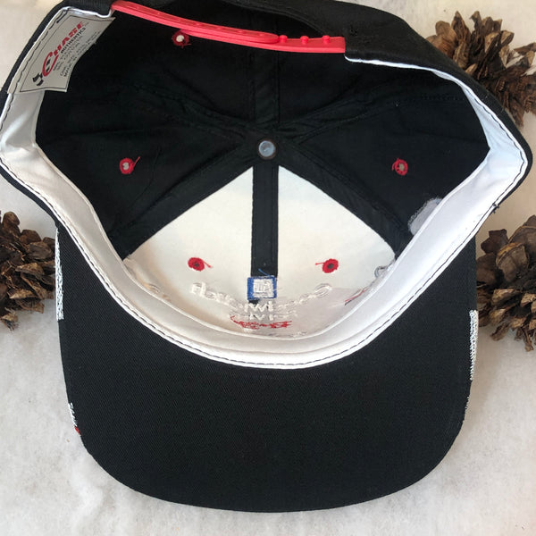 Vintage Deadstock NWOT NASCAR Dale Earnhardt Goodwrench Service Racing Checkered Flag Brim Twill Snapback Hat