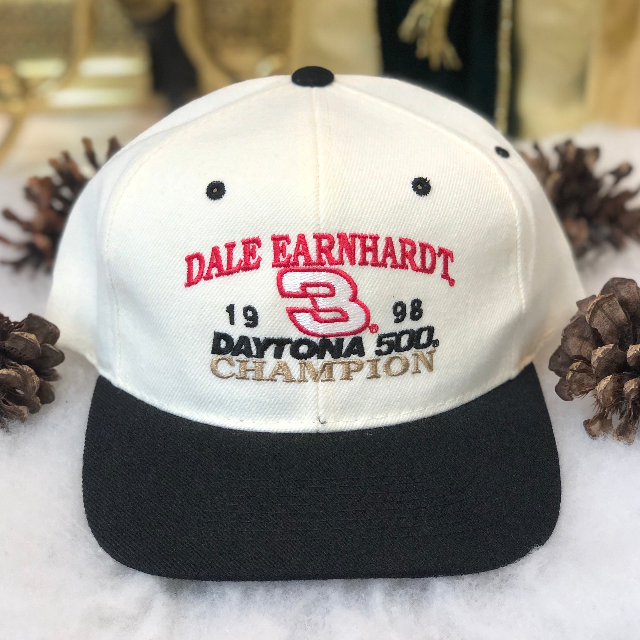 Vintage Deadstock NWOT NASCAR Dale Earnhardt 1998 Daytona 500 Champion Wool Snapback Hat