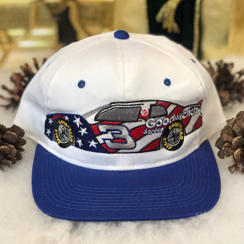 Vintage Deadstock NWOT 1996 NASCAR Dale Earnhardt Patriotic USA Flag Stock Car Twill Snapback Hat