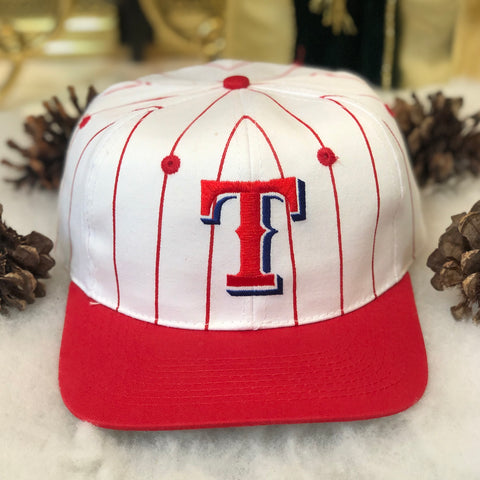 Vintage MLB Texas Rangers Drew Pearson Pinstripe Twill Snapback Hat