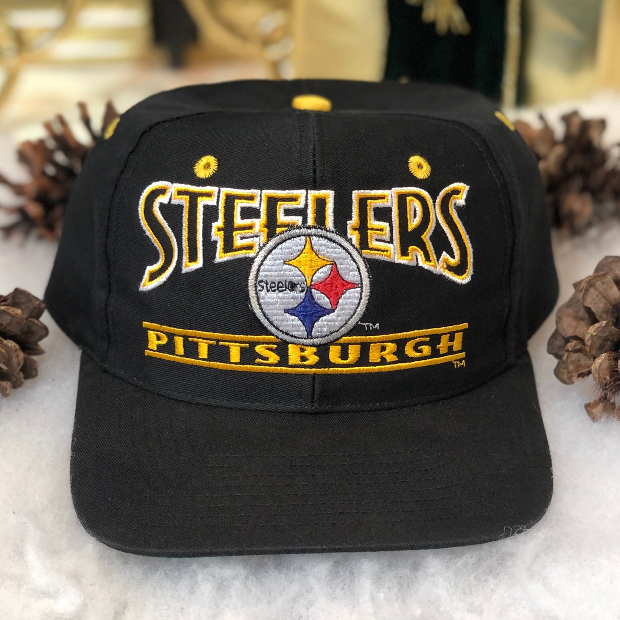 Vintage NFL Pittsburgh Steelers The Game Twill Snapback Hat