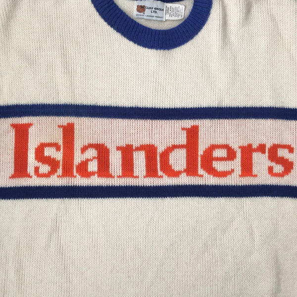 Vintage NHL New York Islanders Cliff Engle Knit Sweater (L)