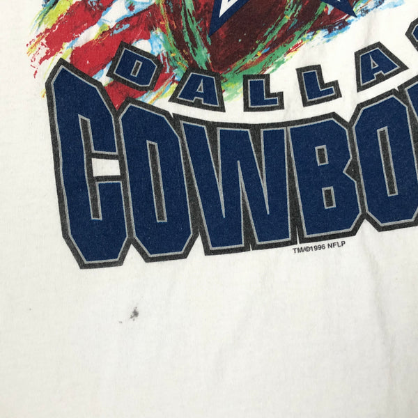 Vintage NFL Dallas Cowboys Super Bowl XXX Champions Starter Ringer T-Shirt (XL)