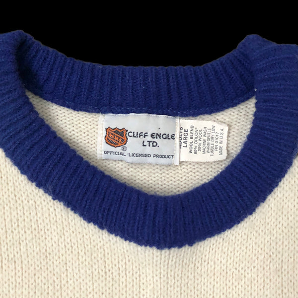 Vintage NHL New York Islanders Cliff Engle Knit Sweater (L)
