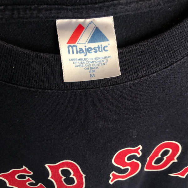 Vintage MLB Boston Red Sox Johnny Damon 2004 World Series Champions Jersey T-Shirt (M)