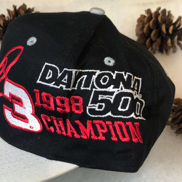 Vintage 1998 NASCAR Daytona 500 Champion Dale Earnhardt Signature Competitors View Twill Snapback Hat