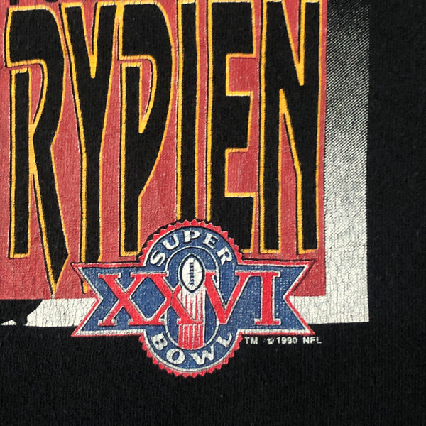 Vintage NFL Washington Redskins Mark Rypien Super Bowl XXVI MVP Salem Sportswear T-Shirt (L)