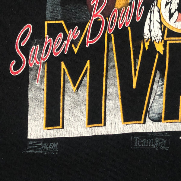 Vintage NFL Washington Redskins Mark Rypien Super Bowl XXVI MVP Salem Sportswear T-Shirt (L)