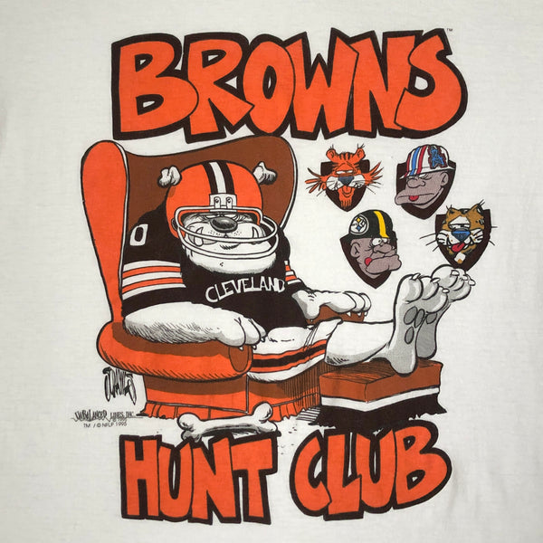 Vintage 1995 NFL Cleveland Browns "Hunt Club" Jack Davis T-Shirt (L)