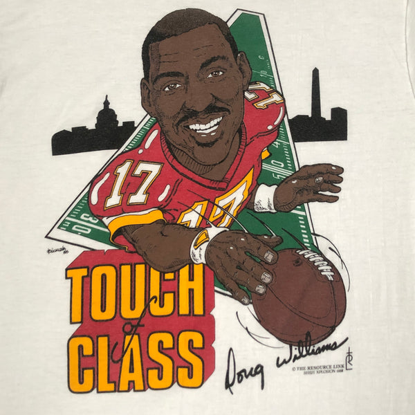 Vintage 1988 NFL Washington Redskins Doug Williams "Touch of Class" Shirt Xplosion T-Shirt (M)