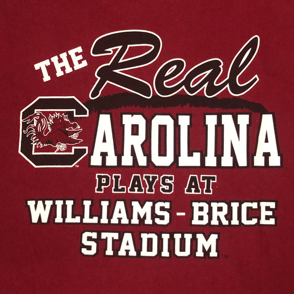 NCAA South Carolina Gamecocks Football "The Real Carolina Plays At Williams-Brice Stadium" T-Shirt (XL)