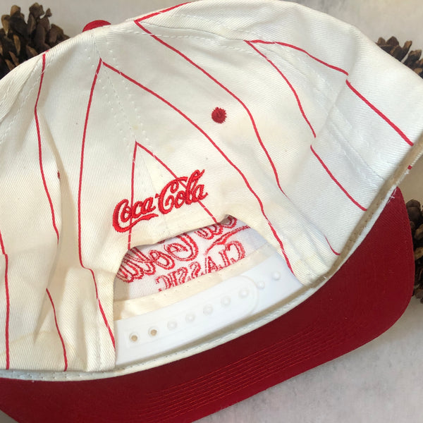 Vintage Enjoy Coca-Cola Classic Pinstripe Twill Snapback Hat