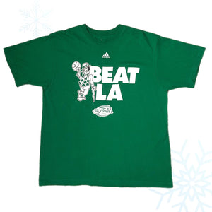 2008 NBA Finals Boston Celtics "Beat LA" Adidas T-Shirt (L)