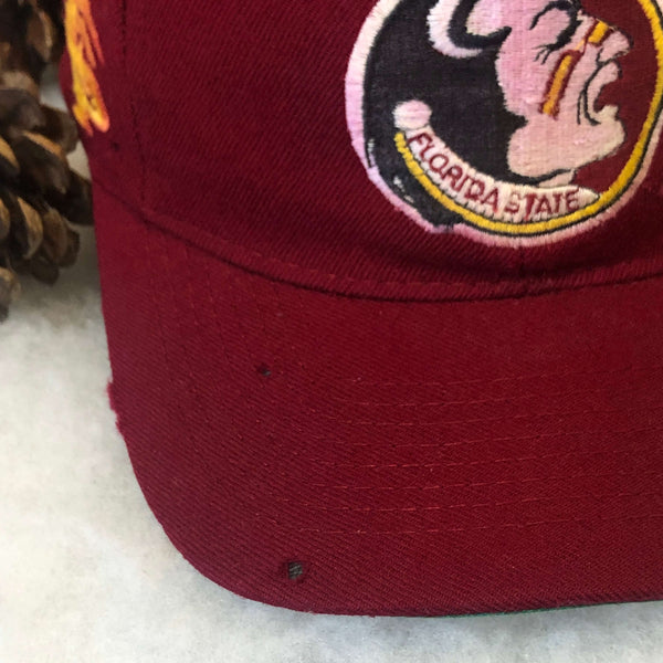 Vintage NCAA Florida State Seminoles American Needle Blockhead Wool Snapback Hat