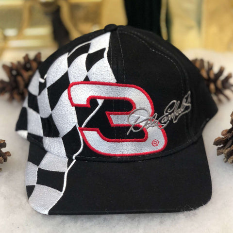 Vintage NASCAR Dale Earnhardt Goodwrench Racing Checkered Flag Snapback Hat