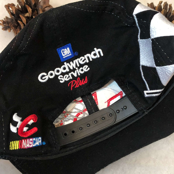 Vintage NASCAR Dale Earnhardt Goodwrench Racing Checkered Flag Snapback Hat
