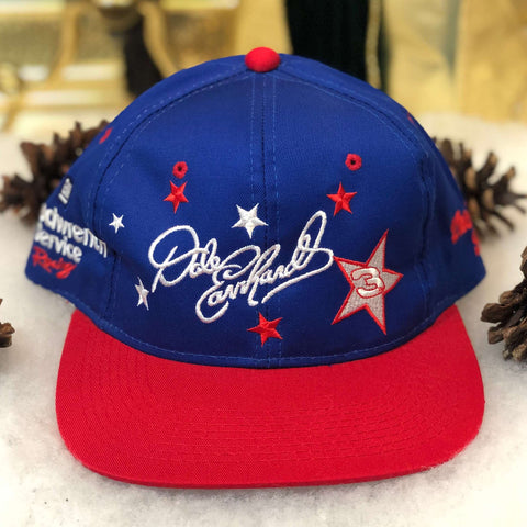 Vintage Deadstock NWOT NASCAR Dale Earnhardt USA America Patriotic Stars Twill Snapback Hat
