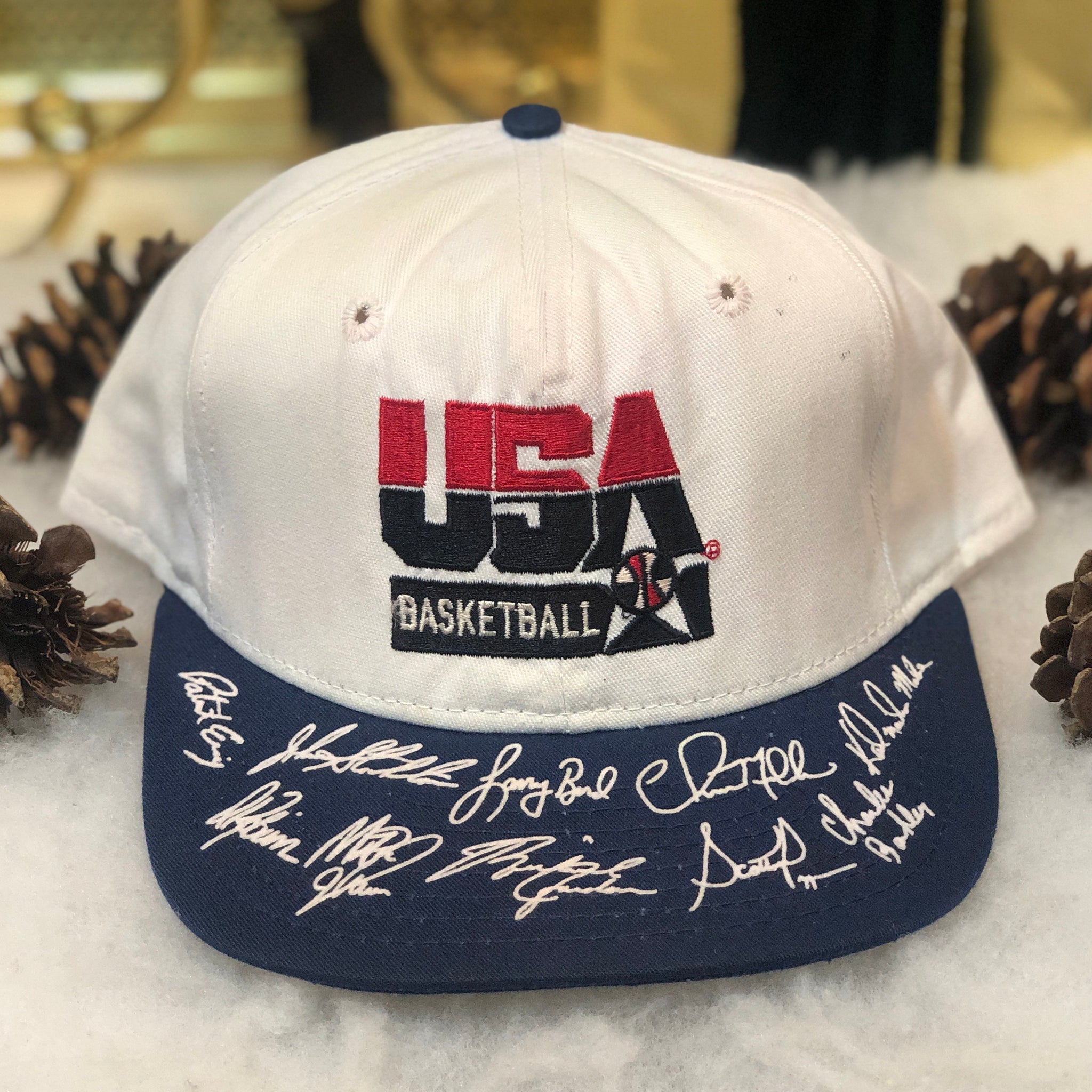 Vintage 1992 USA Basketball Dream Team AJD Twill Snapback Hat