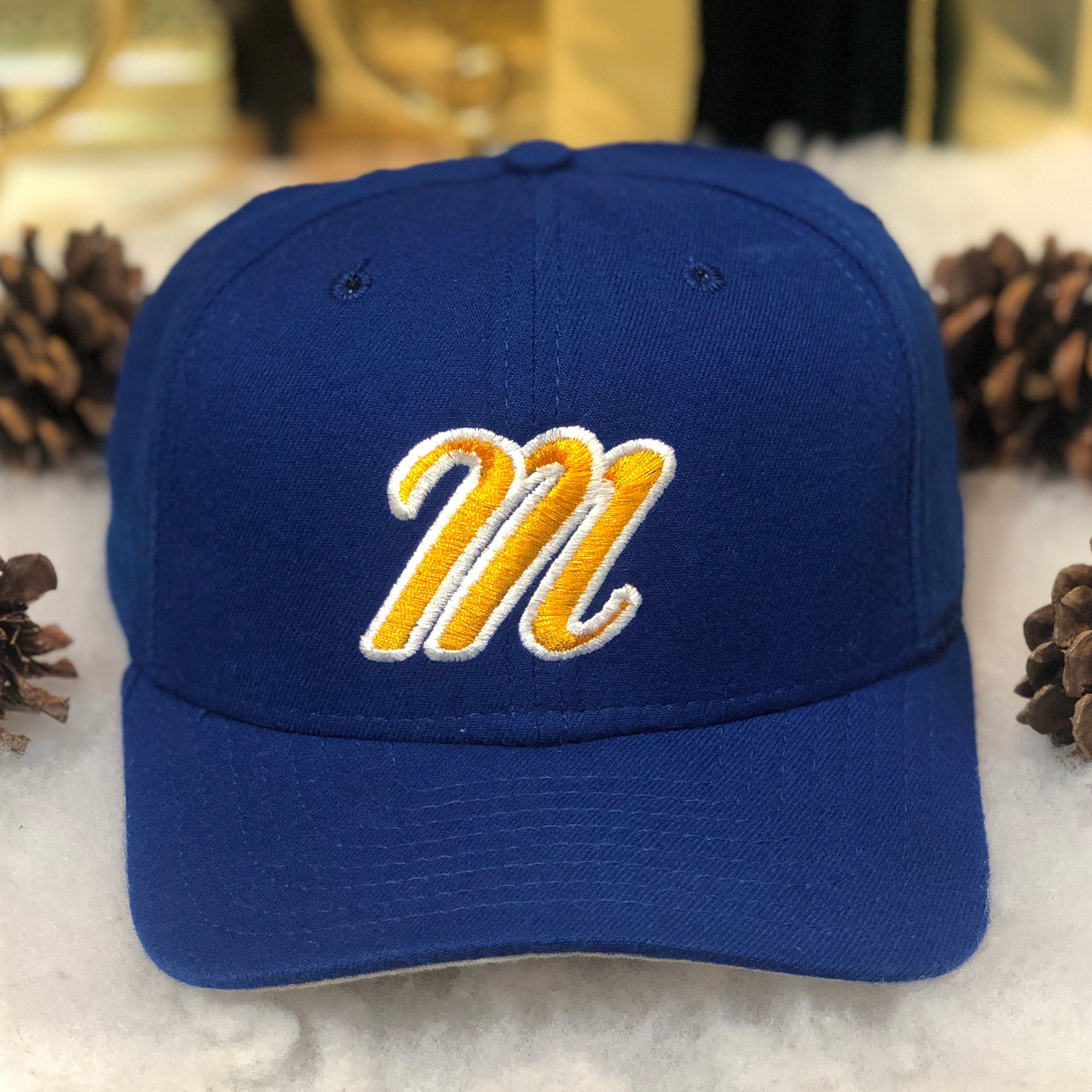 Vintage "M" New Era Wool Snapback Hat