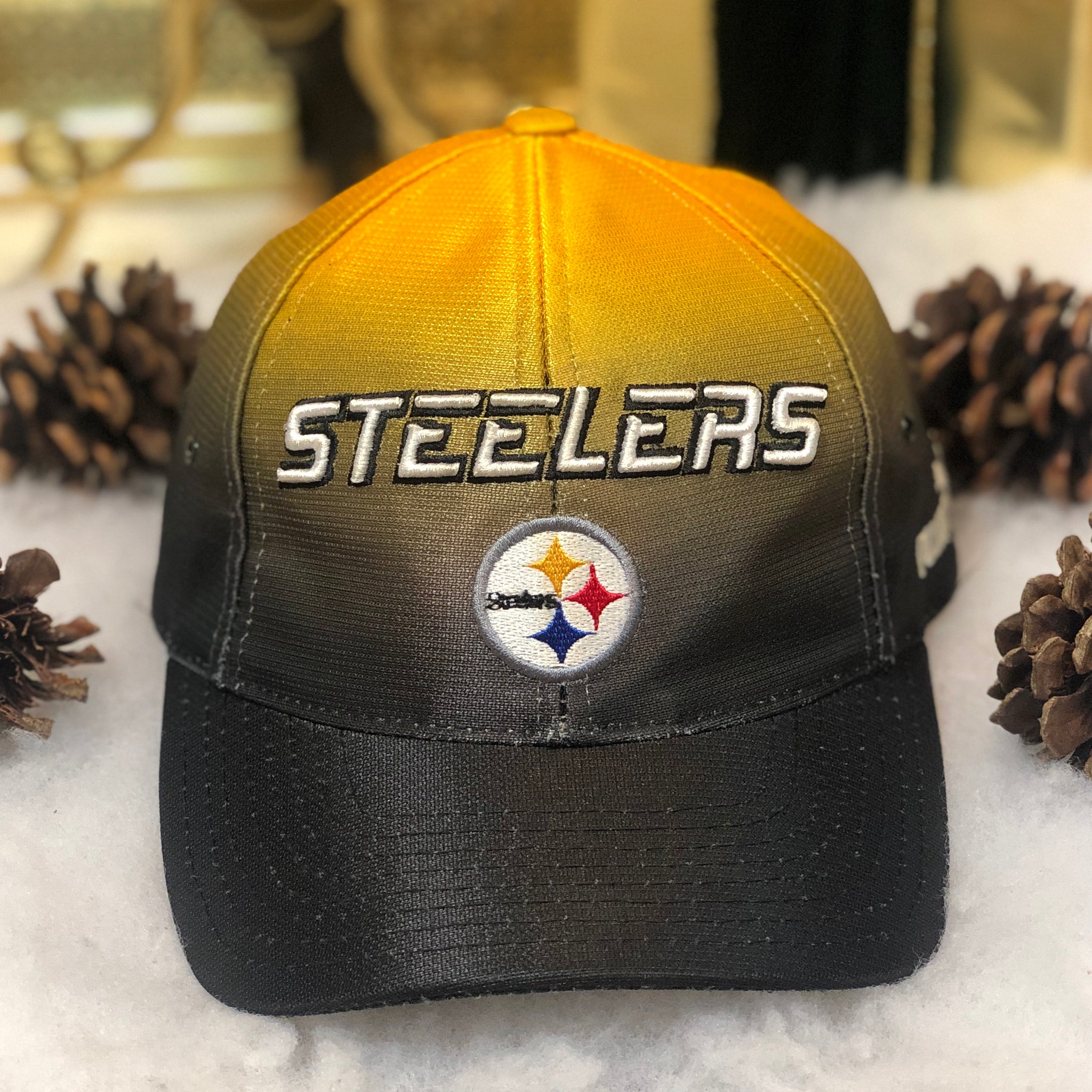 Vintage NFL Pittsburgh Steelers PUMA Gradient Strapback Hat