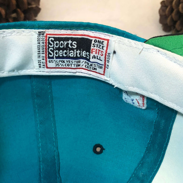 Vintage NBA Vancouver Grizzlies Sports Specialties Plain Logo Twill Snapback Hat